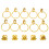 1 Set Pirat Fingerring Örhängen Dödskalle Design 4