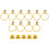 1 Set Pirat Fingerring Örhängen Dödskalle Design 7