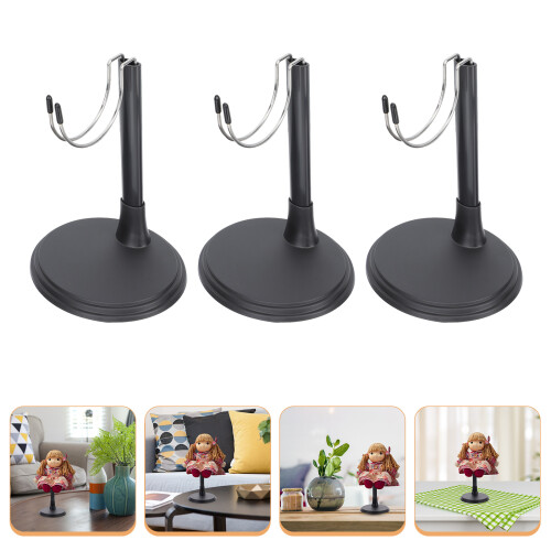3Pcs Dockor Visningsställ, Dockstativ, Docktillbehör 1