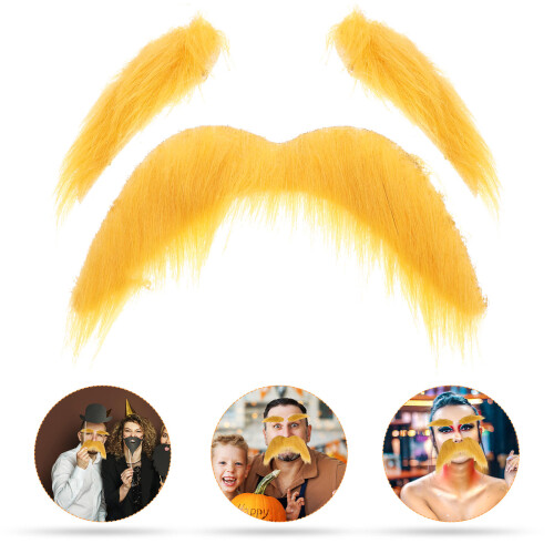 1 Set Simulerat Skägg, Ögonbryn, Lustigt Mustasch, Cosplay 1
