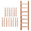 8Pcs Mini Trädgårdstrappa Modell Dockhusaccessoar Beige 10
