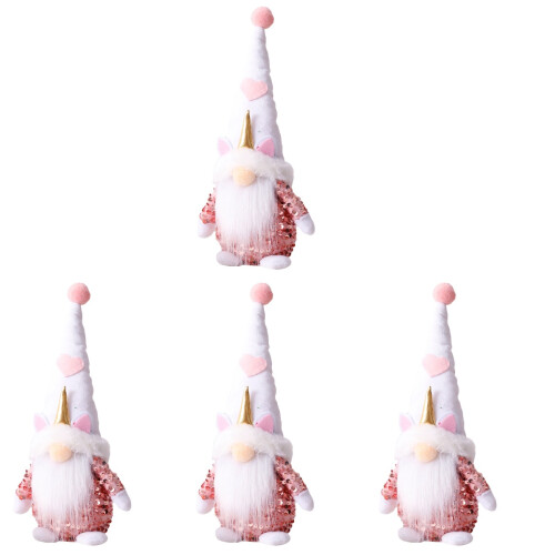 4St Långmössa Tomte Dvärgdockor Festlig Dockdekoration 1