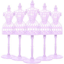 5Pcs Mini Klänning Stöd Mannekäng Klädselställ Dollkläder