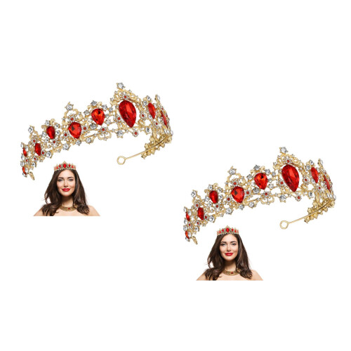 39675152 Royal Crystal Tiara Brudkrans Håraccessoar ( ) 2