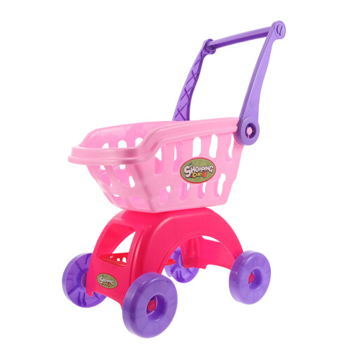 Barns Handlevagn: Mini Rollspel Matbutik Leksak Set