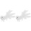 2Pcs Simulation Fox Modell Hantverk Skrivbordsdekoration 4
