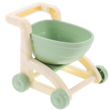 Mini Shoppingvagnsmodell Simuleringsdocka Vagn Förrådsbasket