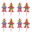 8St String Puppets Clown Marionetter I För Barn Lekar 7