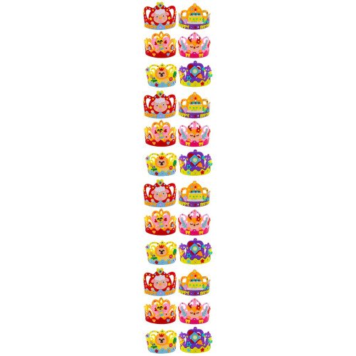 24 Sets Kinder Geburtstagskrone Selber Machen Bastelmaterial 1