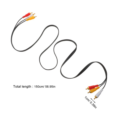 3 Par 1,5 M Audio Video Kabel 3RCA För DVD 1