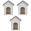 3 Stuks Mini Huis Model Decoratief Dolly Huis 3