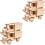 4 Sets 3D Puzzels Montagespel Educatief Voor Kinderen 3