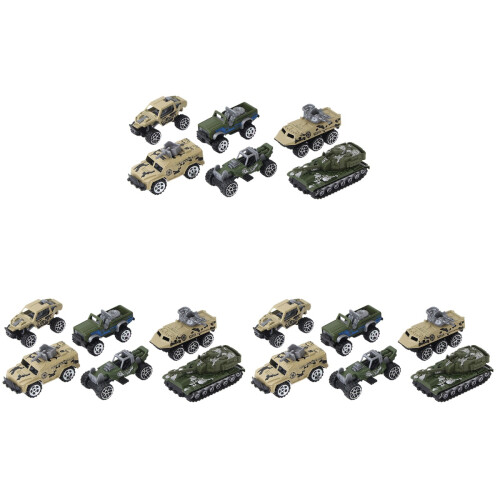 18 Stuks Militaire Voertuigen Speelgoed Legeringsauto Model 1
