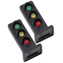 2 Stuks Spoorweglicht Model Zandtafel Bouwmateriaal Miniature Signalen