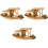 3 Stuks Vissersboot Model Decoratief Sierobject 5