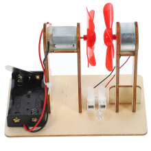 3St Kleiner Windgenerator Modell Spielzeug Lehrmittel Windmotor