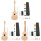 3 Sets DIY Ukulele Bausatz Holzukulele Musikinstrument Graffiti 4