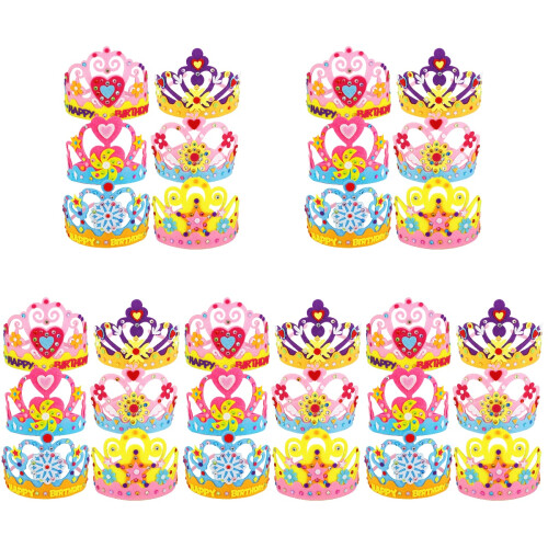 30 Sets Diy Tiara Knutselset Feestkroon Materialen Verjaardagsfeest 1