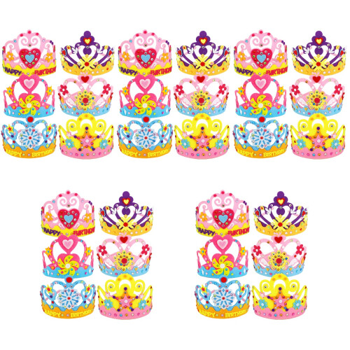 30 Sets Diy Tiara Knutselset Feestkroon Materialen Verjaardagsfeest 2