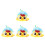 4 Sets Kids Diy Easter Chicks Bonnet Material Kit Handmade Craft 6
