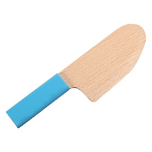 2Stk Holz Küchenmesser Spielzeug Kinderschneider Lernspielzeug Blau