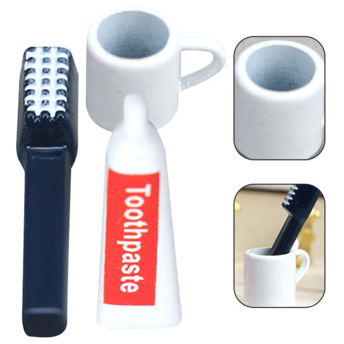 2 Sets Verschleißfeste Mini Deko Badezimmer Zubehör 1