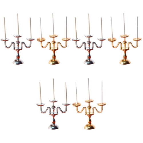 6 Stuks Mini Retro Kandelaar Modellen Voor Thuis 2