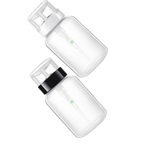2Stk. 200Ml Leere Verschließbare Pumpspender Für Nagellackentferner