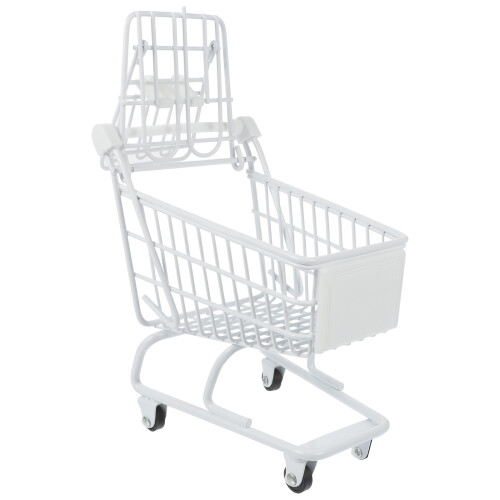 4 Stuks Mini Handwagentje Modellen Chic Supermarkt Karretje