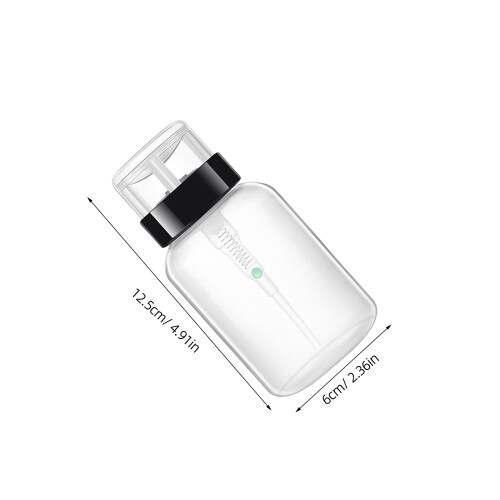 2Stk. 200Ml Leere Verschließbare Pumpspender Für Nagellackentferner 2