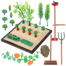 2 Juegos Cortacésped Y Horquilla Para Verduras, Accesorios Miniatura