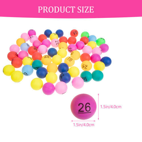 60Pcs Seamless Plastic Number Balls For And Games 2