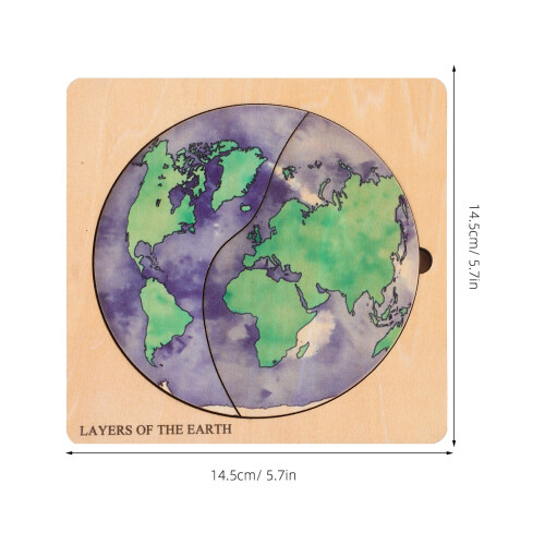 1 Set Aardstructuur 3D Aardglobus Kinderen Geografie Speelgoed 2