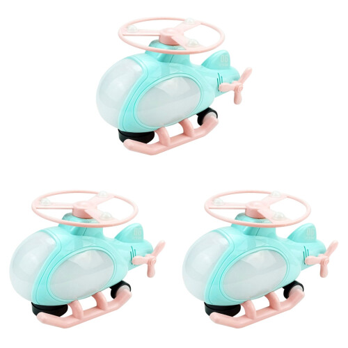 3 Pièces Jouet Hélicoptère Électrique Lumière, Et Rotation 1
