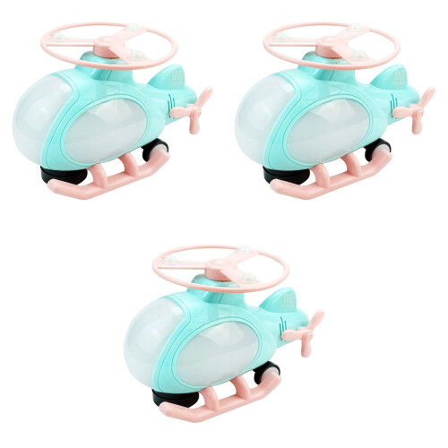 3 Pièces Jouet Hélicoptère Électrique Lumière, Et Rotation 2