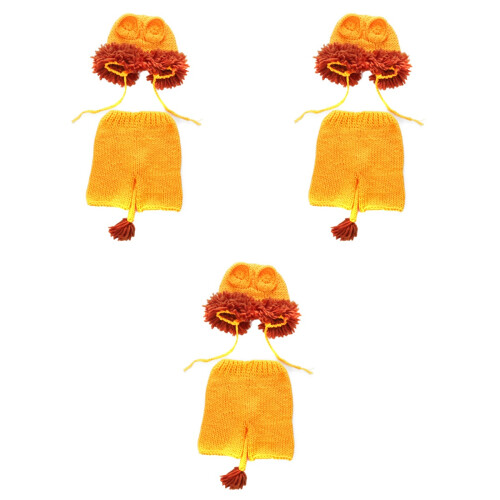 3 Pièces Costume Bébé Main Motif Animé 2