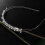 Rhinestone Braut Haarspange Silber 9