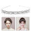 Rhinestone Braut Haarspange Silber 2