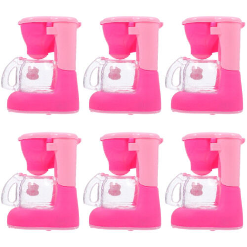 6Ud Mini Electrodoméstico Rosa Para De Cocina Infantil 2
