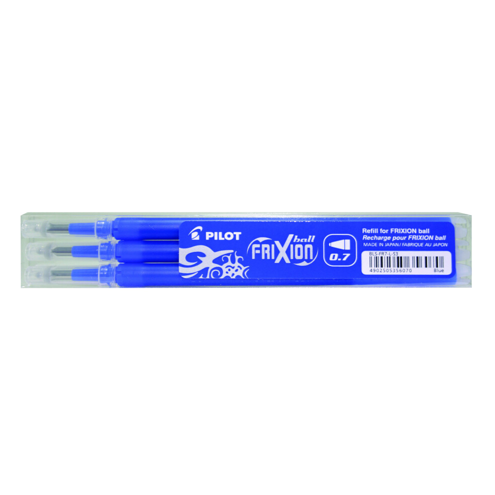 Pilot FriXion Rollerball Pen Refill Medium Blue (3 Pack)