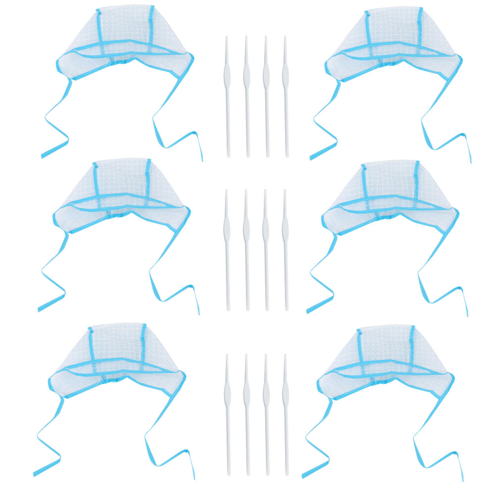 Solustre Disposable Hair Salon Hat For Coloring And Dyeing With Cap (14Pcs)