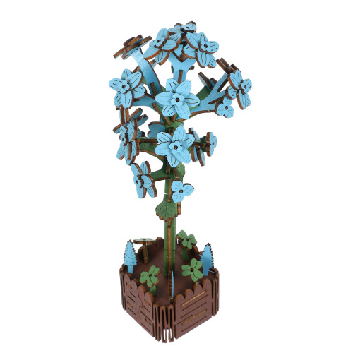 1 Conjunto 3D Flor -Cabeça Hidrangeia Bonsai