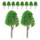 20pcs 1:150 Model Trees Train Scenery Landscape N Scale (Green) 11