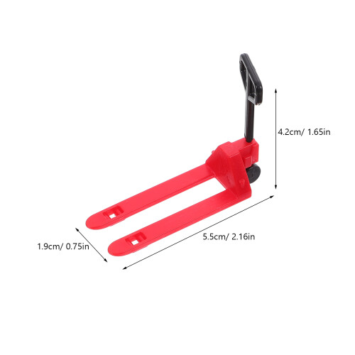 Miniature Hand Trolley Forklift Platform Cart Toy Set 2