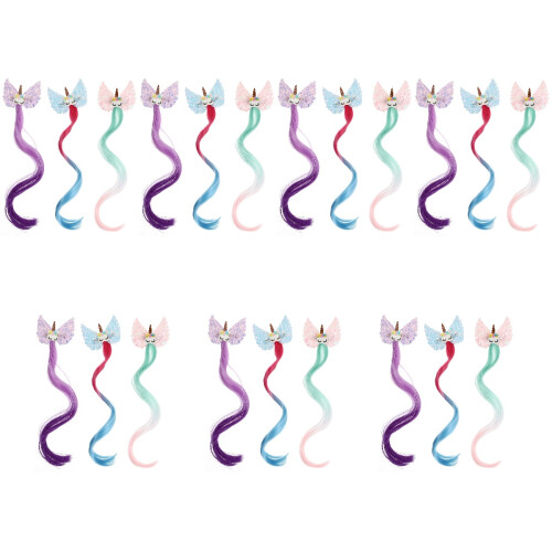 21 Peças Coloridos Gradiente Extensões Para Crianças 2