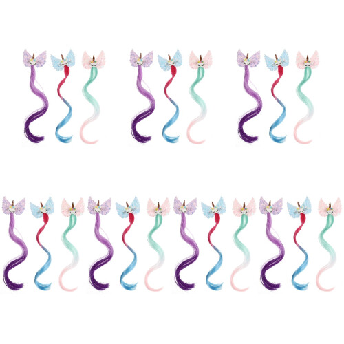 21 Peças Coloridos Gradiente Extensões Para Crianças 1