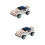 2Pcs Handgjord Solenergidriven Bygglek För Barn 3