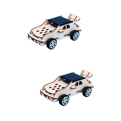 2Pcs Handgjord Solenergidriven Bygglek För Barn 2