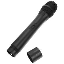 2St Rollespels Mikrofon Barn Leksak Svart Plast För Karaoke Och Fest