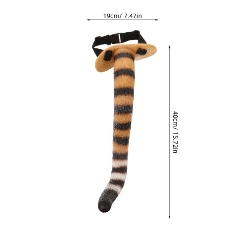 Halloween Tiger Förklädnad Tillbehör Gul 1